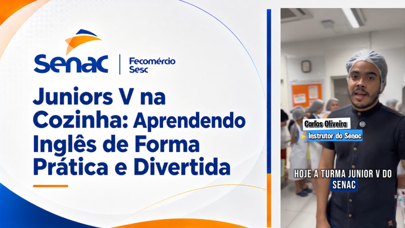 Juniors V na Cozinha: Aprendendo Inglês de Forma Prática e Divertida